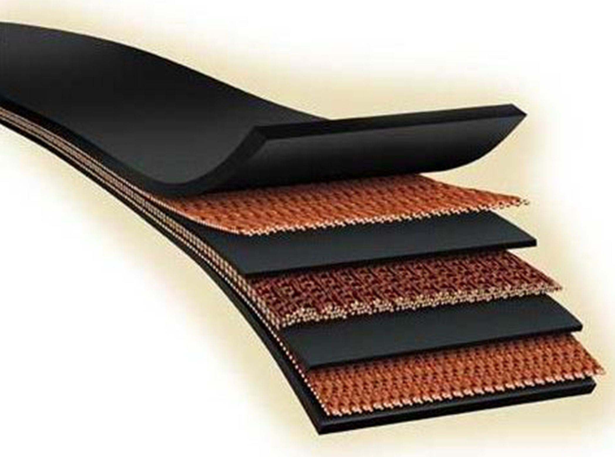 Reinforced conveyor belts and straps